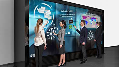 MultiTaction iWall supports an unlimited number of simultaneous users.