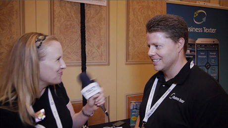 Business Texter, CTO, David Johnston chats with YBLTV Anchor, Erika Blackwell at CTIA SMW 2014.