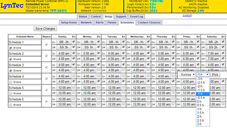 LynTec Introduces Built-in Scheduling Module for Remote Power Control Platform.