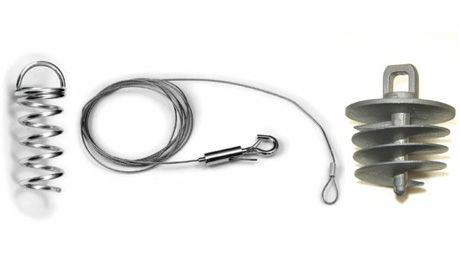 Primacoustic's new hanging hardware includes (l-r): Corkscrew™, SlipNot™ and Helix™