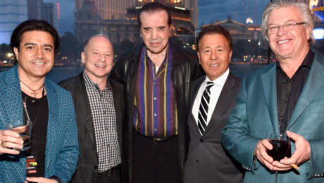 Comedian Alex Reymundo, Nightclub & Bar Advisory Board Vice Chairman Barry Gutin, actor Chazz Palminteri, Nightclub & Bar Advisory Board Vice Chairmen Thom Greco, and comedian Ron White. Getty Images for Nightclub & Bar.