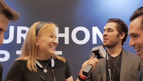 Tally Co-Founder and CEO, Kevin Bolger, Sean Doyce, Co-Founder & UX Architect and Ryan Glosniak, Co-Founder and COO chat with YBLTV Anchor, Erika Blackwell at NCB Show 2016.