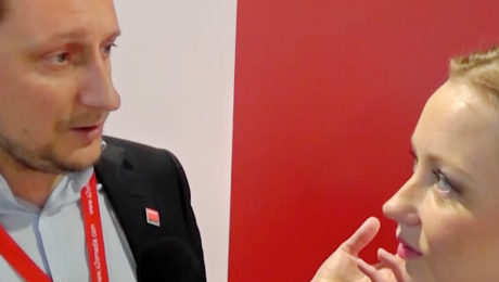 Bas Van Heek, Strategic Marketing Manager, Retail and Advertising, Barco, chats with YBLTV Anchor, Dawn Church at the 2016 Digital Signage Expo.