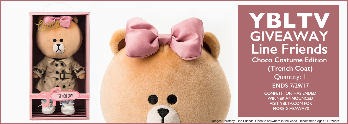 YBLTV Giveaway: Line Friends Choco Costume Edition (Trench Coat).
