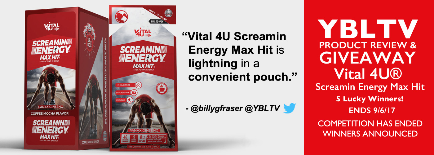 YBLTV Giveaway: Vital 4U® - Screamin Energy Max Hit