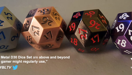 YBLTV Review: KakapopoTCG's Metal D30 Dice Set.
